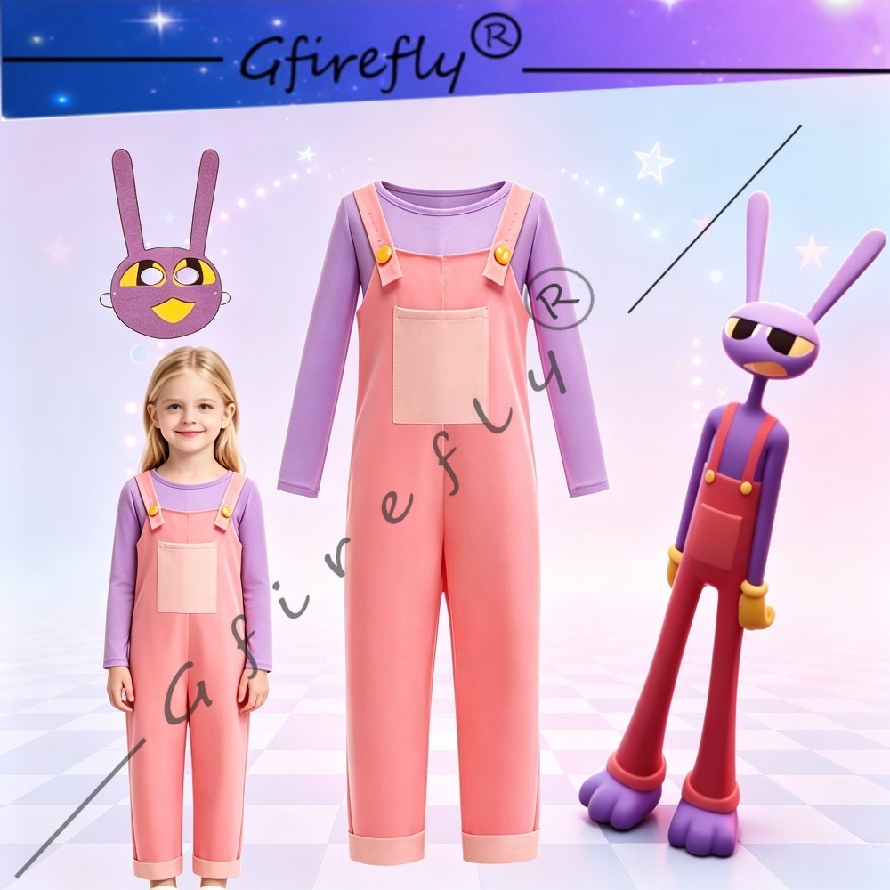 Anime Themed Merchandise - Circus Jax Kids Cosplay Costume Two‑Piece