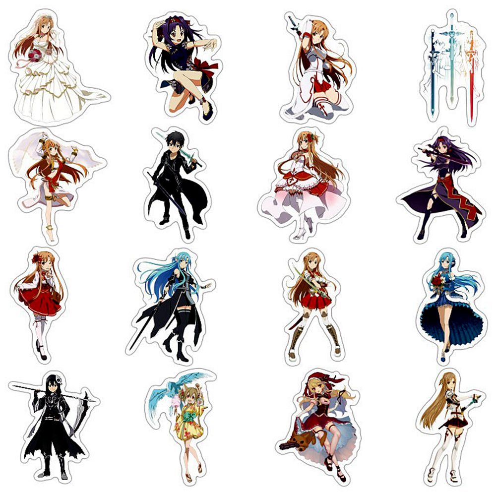 1 Pack Anime Sticker Sword Art - Anime Merchandise Online recension och pris
