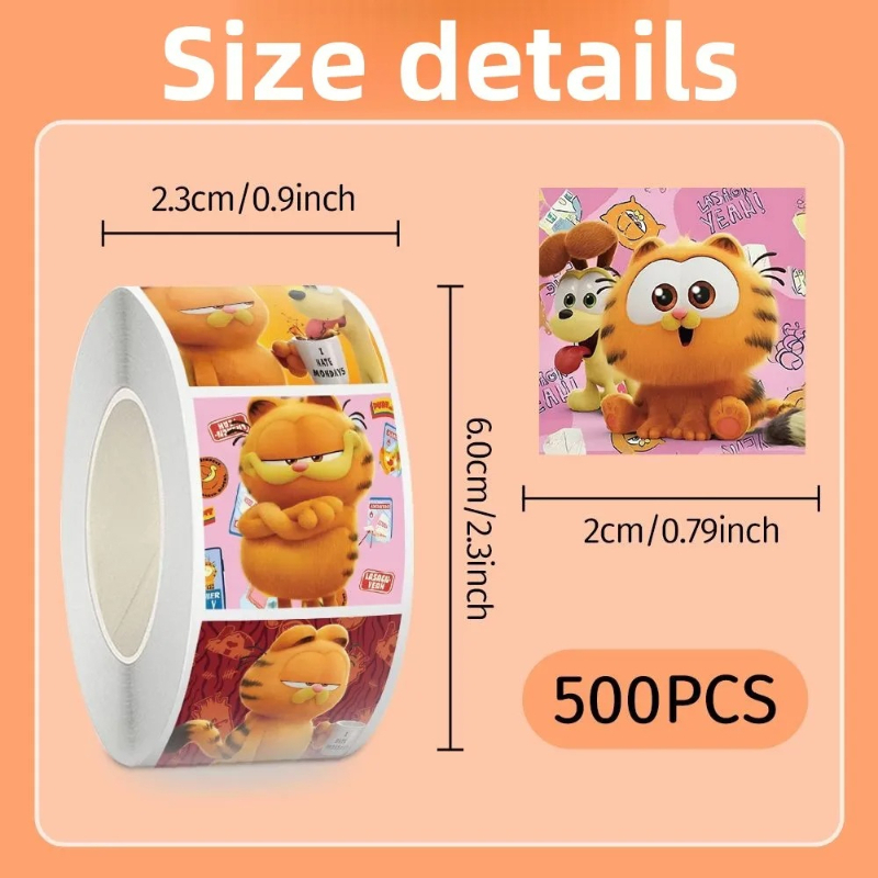 Garfield cartoon cute 500pcs r - Anime Merchandise Wholesale recension och pris