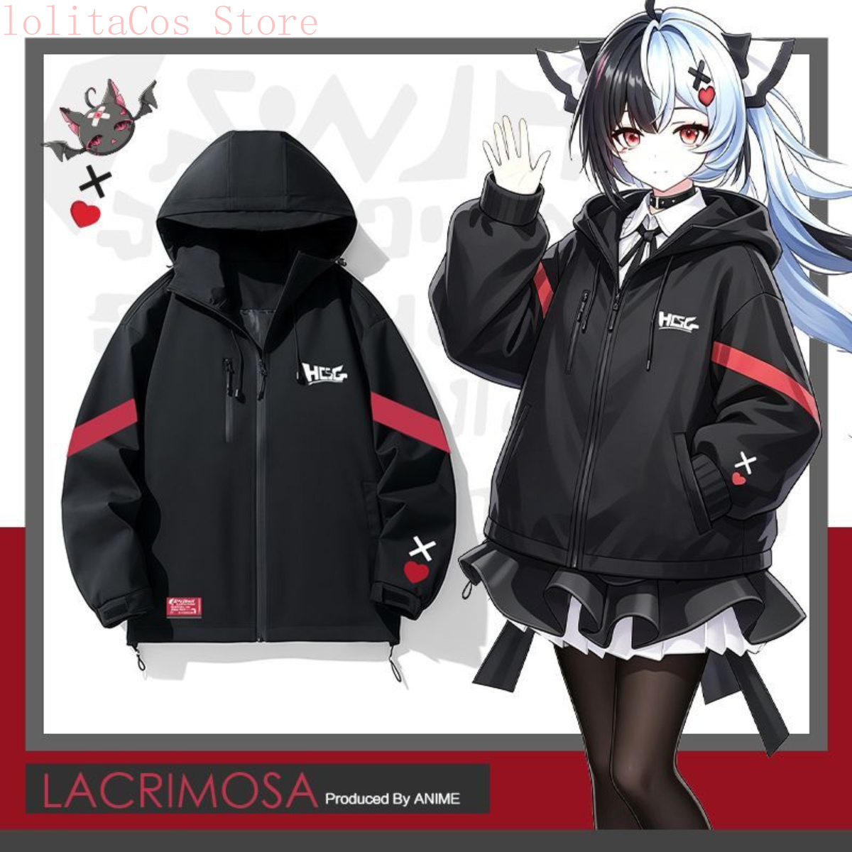 Neverness To Everness Lacrimos - Windbreaker Anime Merchandise recension och pris