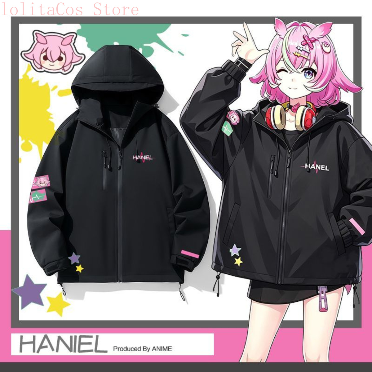 Neverness To Everness Lacrimos - Windbreaker Anime Merchandise recension och pris