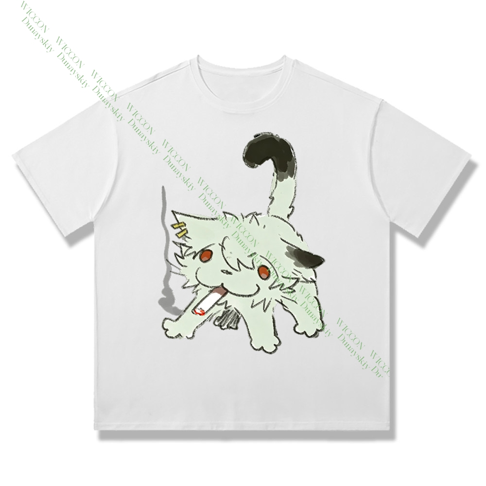 Chainsmoker Cat Yaniko Satou C - Anime Merchandise Shirt recension och pris