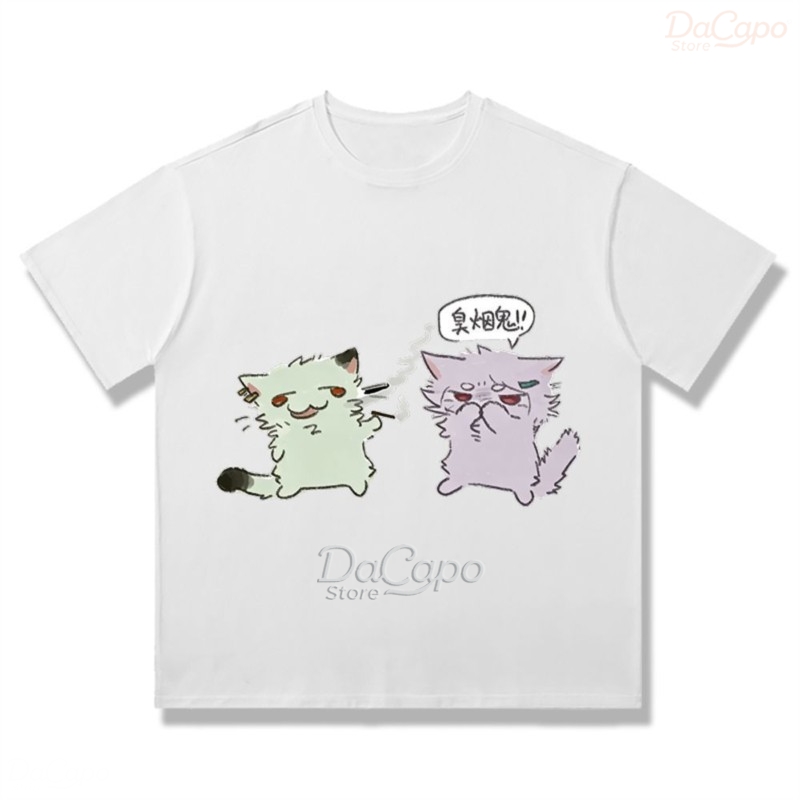 Chainsmoker Cat Yaniko Satou C - Anime Merchandise Shirt recension och pris