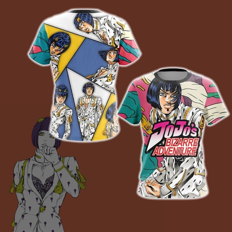2026 New JOJO Golden Wind Brun - Anime Merchandise Shirt recension och pris