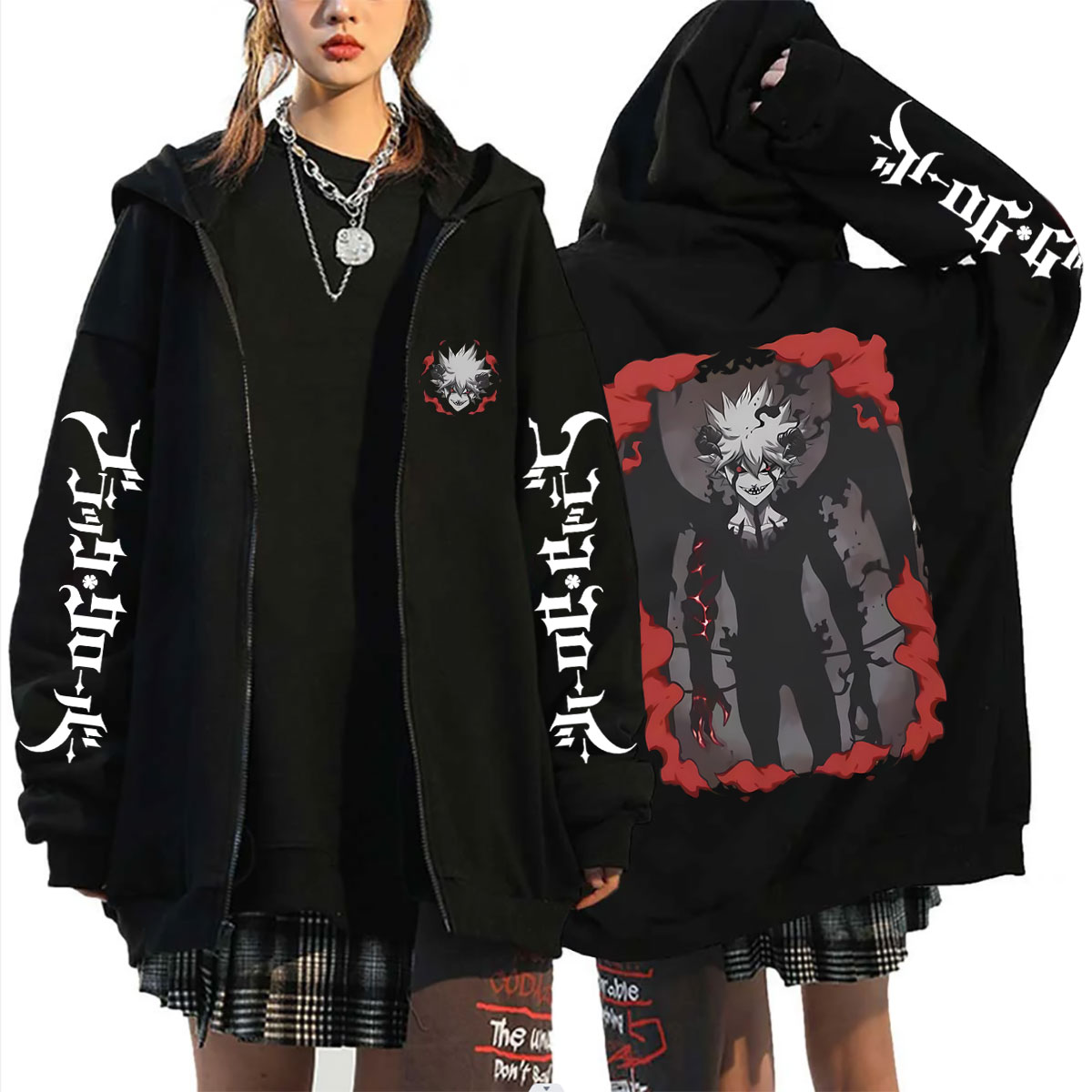 Anime Black Clover Asta Merch  - Anime Merch Hoodie recension och pris