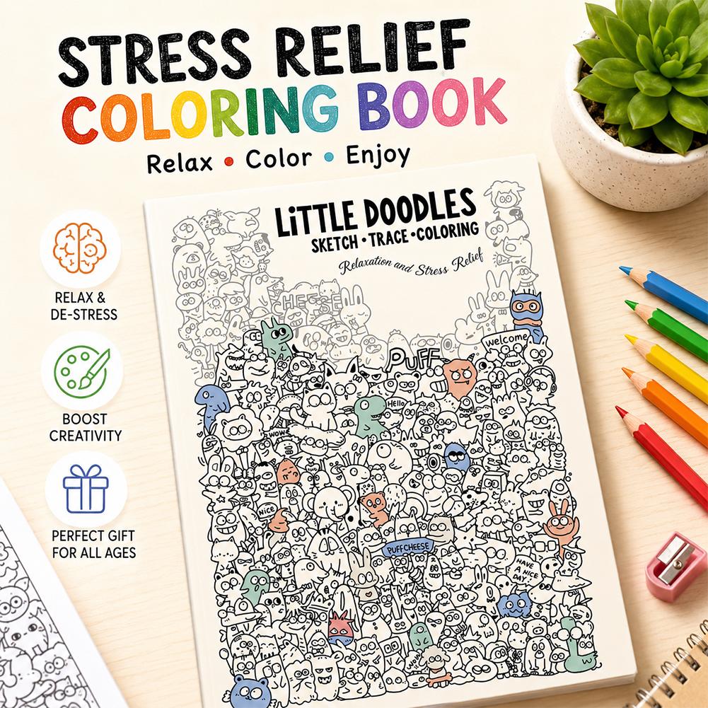 Little Doodles Coloring Book P - Art Book Illustration recension och pris