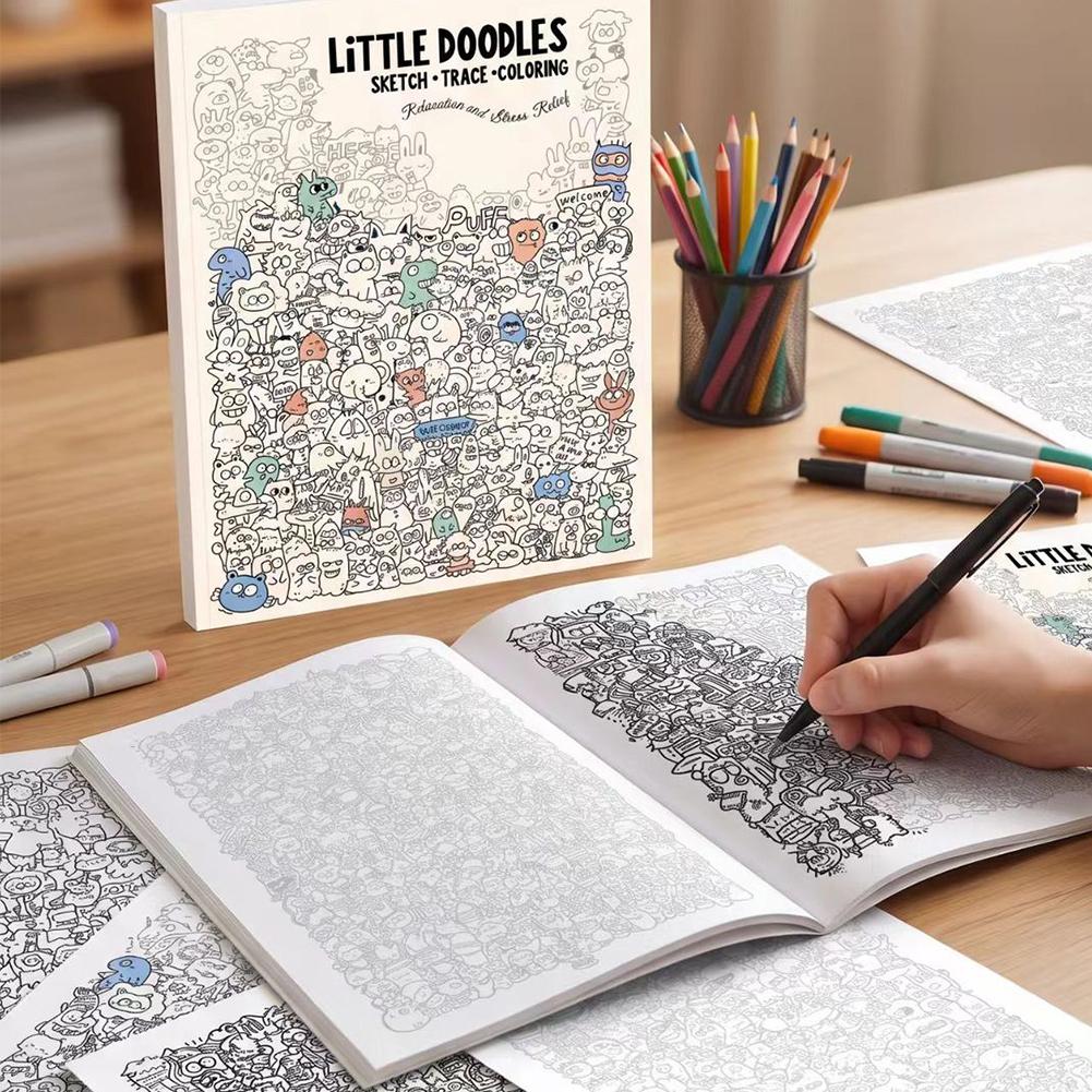 Little Doodles Coloring Book P - Art Book Illustration recension och pris